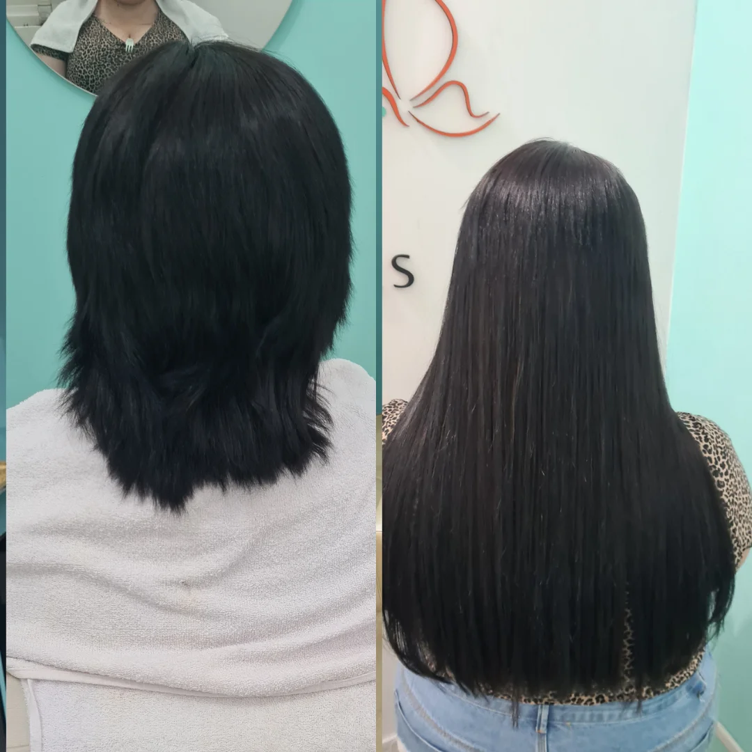Antes e depois megahair