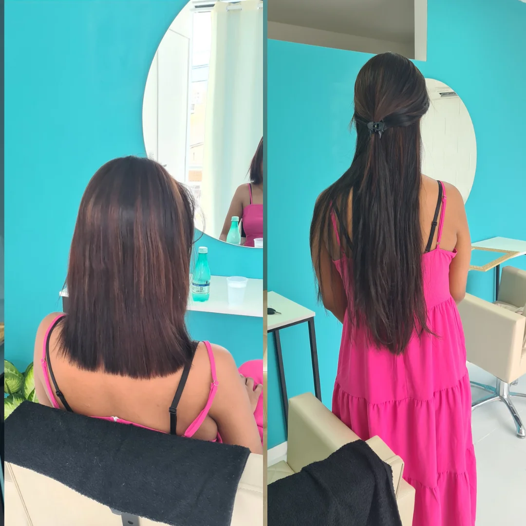 Antes e depois megahair