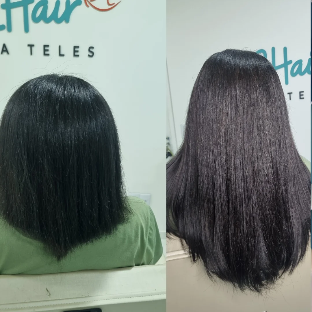 Antes e depois megahair