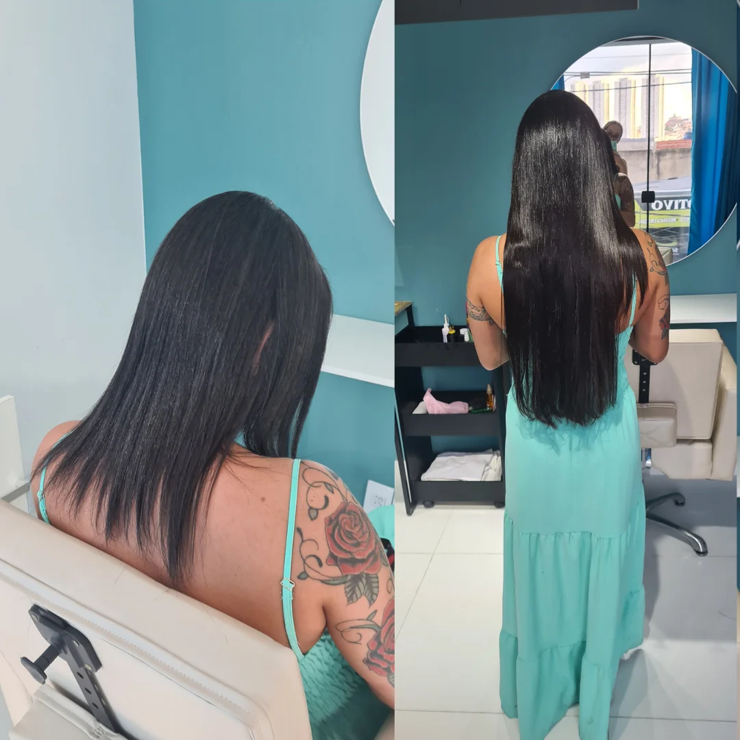 Antes e depois megahair