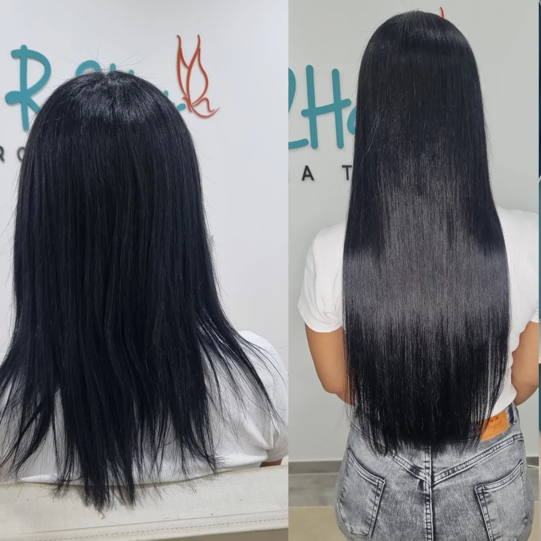 Antes e depois megahair