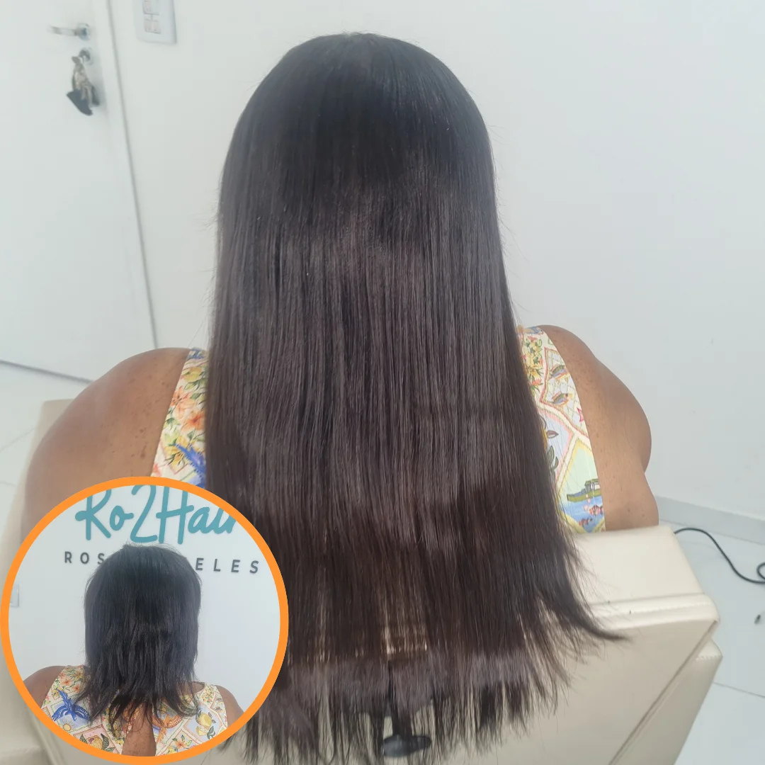 Antes e depois megahair